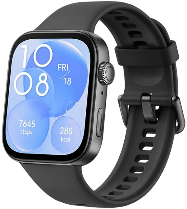 Huawei Watch Fit 3 smartwatch with black strap