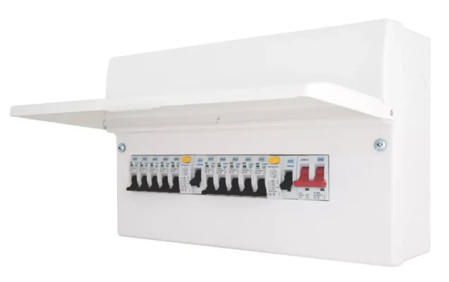 British General Fortress 16-Module 10-Way Dual RCD Consumer Unit 466PX