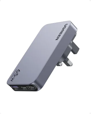 UGREEN Nexode Pro 65W USB-C 3-Port GaN Travel Charger Plug