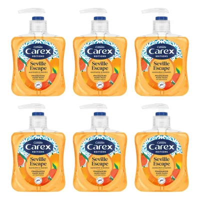Carex Editions Seville Escape Antibacterial Hand Wash Soap 6 x 250ml