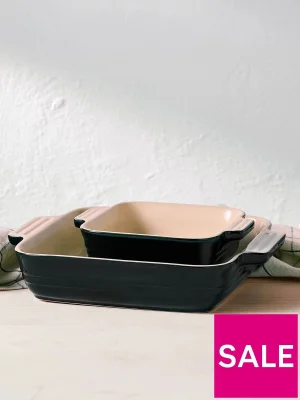 Le Creuset Set of 2 Classic Square Dishes 14cm & 23cm