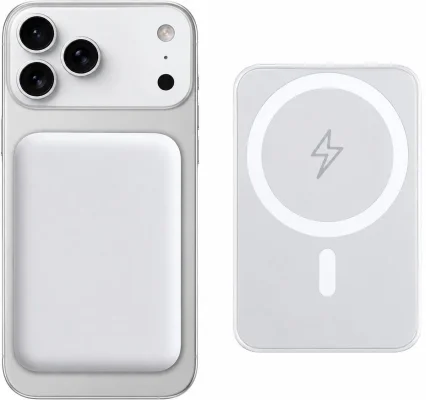 MagSafe Power Bank Wireless Portable Charger 5000mAh Magnetic Fast Charging USB-C In/Out Battery Pack