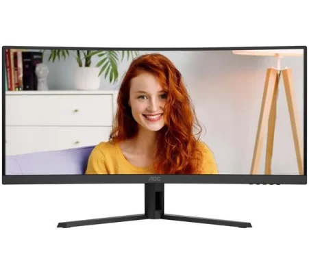 AOC CU34B3E 34" QHD 3440x1440 VA 120Hz 1ms 1500R Curved Ultrawide Monitor