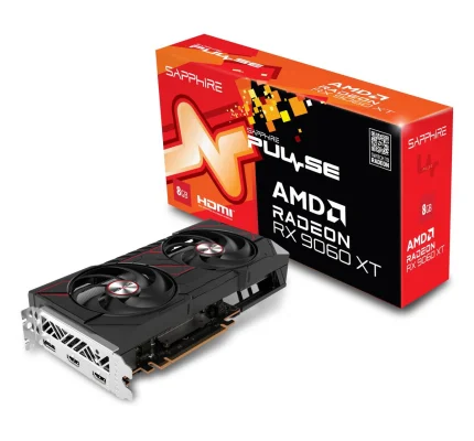 Sapphire Pulse AMD Radeon RX 9060 XT Gaming OC 8GB Dual HDMI/DP Graphics Card