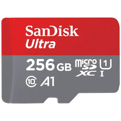 SanDisk Ultra 256GB microSDXC UHS-I Card + SD Adapter (Up to 150MB/s) Full HD
