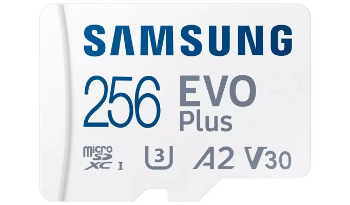 Samsung EVO Plus 256GB MicroSD Memory Card U3 V30 A2 160MB/s