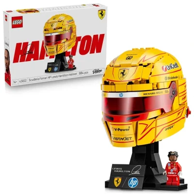 LEGO Editions 43022 Scuderia Ferrari HP Lewis Hamilton Helmet Set / 43014 Charles Leclerc Helmet Set