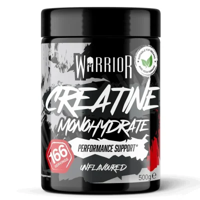 Warrior Creatine Monohydrate Powder 500g (166 Servings) Micronised, Easy Dissolve