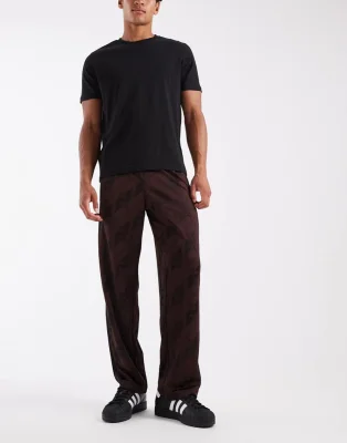adidas Originals Monogram Firebird Track Pants, Brown (XS-XL)