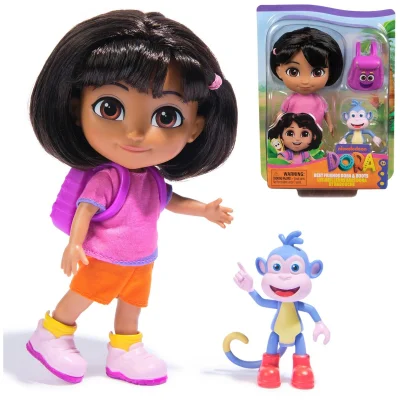 Dora Best Friends Dora & Boots Set 15.2cm Doll with Clothes, Backpack & Boots Figure