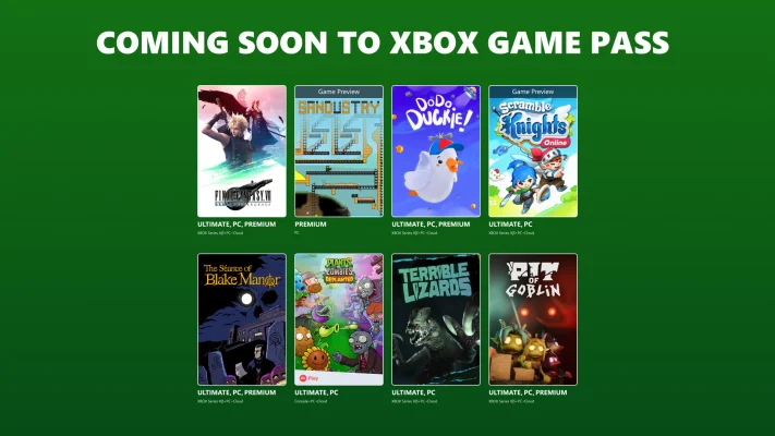 Final Fantasy VII Remake Intergrade + More Games Coming to Xbox Game Pass