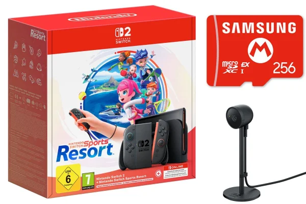 Nintendo Switch 2 Console + Sports Resort Game (Digital) + Nintendo Camera + Samsung microSD Express 256GB Card