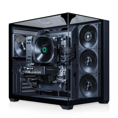 AWD-IT Pure Black Gaming PC - Ryzen 5 8400F, GeForce RTX 5060 8GB, B650, 16GB DDR5