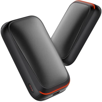 Gaiatop Rechargeable Hand Warmers 2-Pack, 3 Heat Levels, Fits in Gloves