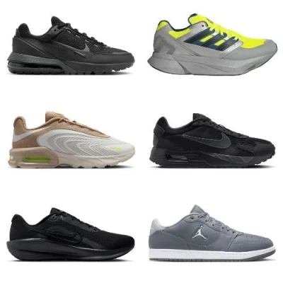 Men's Footwear Sale: Nike Air Max Pulse Black Shoes, Adidas Adios Pro Runners, Nike Downshifter 13 Runners