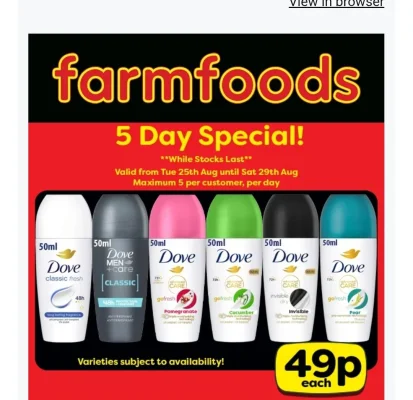 Dove Roll On Deodorant 50ml - Mixed Scents
