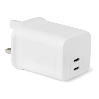 Amazon Basics Dual USB-C 65W GaN Charging Brick PD 3.1 PPS SFC3 White