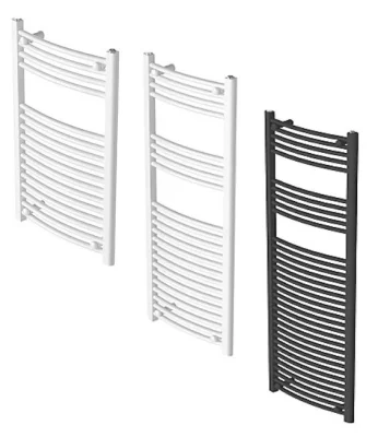Flomasta Towel Radiator 800 x 500mm 1238BTU / 1200 x 450mm 1672BTU / 1200 x 500mm 1815BTU