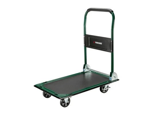 PARKSIDE Flat Bed Trolley 150kg Max Load Capacity, 73 x 47cm