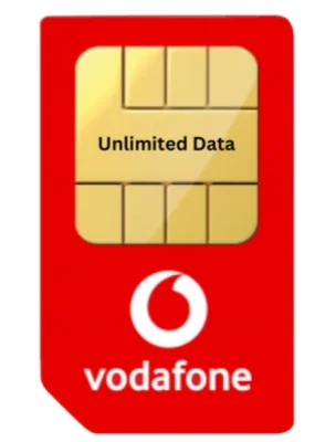 Vodafone SIM Only Plan - 120GB 5G Data, Unlimited Minutes & Texts (12 Months)