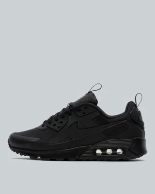 Nike Air Max 90 Drift Trainers Triple Black (Sizes 6-14)