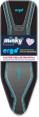 Minky Ergo Extra Thick Elasticated Replacement Ironing Board Cover (Fits up to 122 x 38cm)