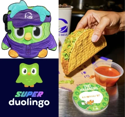 Duolingo x Taco Bell Free Crunchy Taco with Duo Habanero + Duolingo Super 30 Days + Duolingo Plushie