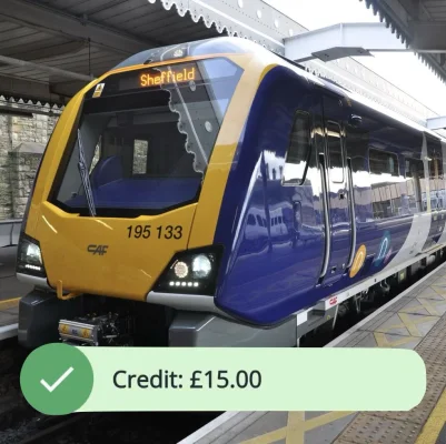 Northern Trains Digital PAYG App Sign-Up £15 Credit (Leeds–Harrogate / Sheffield–Doncaster)