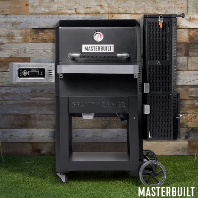 Masterbuilt Gravity Series 900 Digital Charcoal Grill & Smoker + Gravity Series Pizza Oven & Stone