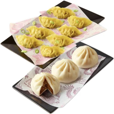itsu Tray of 3 Bao Buns or 8 Gyoza (Duck, Chicken Teriyaki, Prawn, Veg, Chicken Spring Onion)