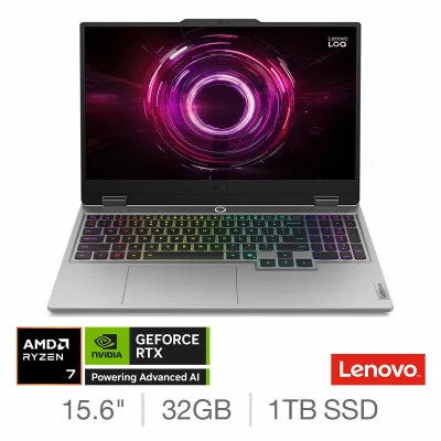 Lenovo LOQ 15HP10 Gaming Laptop 15.6in Ryzen 7 32GB RAM 1TB SSD RTX 5060 83JG00DBUK