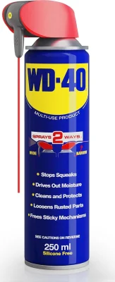 WD-40 Multi-Use Product Lubricant Spray Smart Straw for Hinges & Locks 250ml