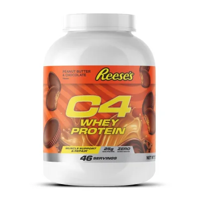 Cellucor C4 Whey Protein Powder, Reese's Peanut Butter & Chocolate, 46 Servings, 25g Protein
