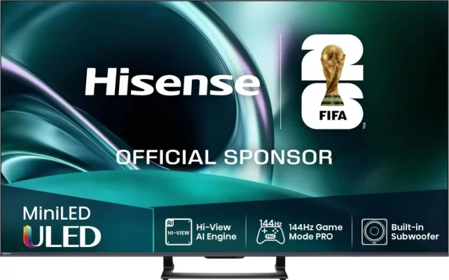 Hisense U7Q 50" 4K MiniLED 144Hz Smart TV (50U7QTUK, 2025)