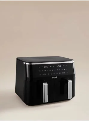 Scoville Black 9L Dual Basket Air Fryer (4.5L + 4.5L)