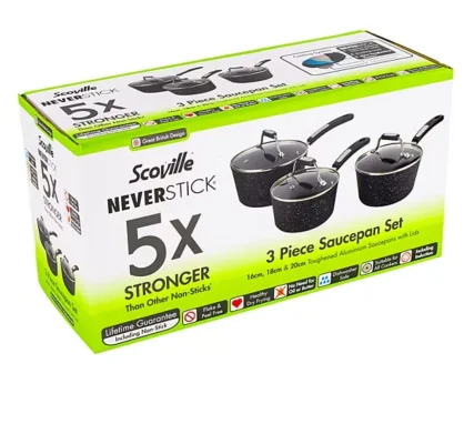 Scoville Neverstick 3-Piece Saucepan Set
