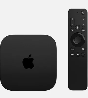 Apple TV 4K Media Streamer (3rd Gen) 64GB Wi‑Fi A2737 Black Refurbished (Good)