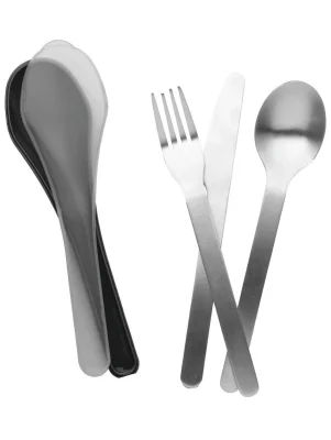 Smash 3 Piece Stainless Steel Cutlery Set (Knife, Fork & Dessert Spoon)
