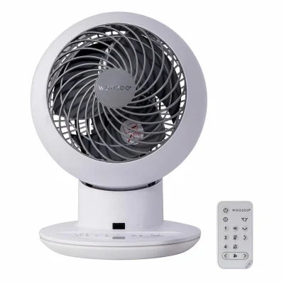 Iris Woozoo Air Circulator Fan with Remote, White