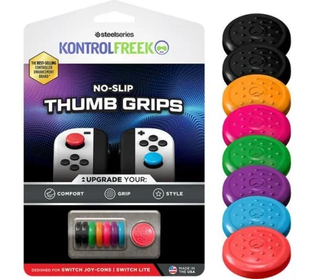 Kontrol Freek No-Slip Thumb Grips for Nintendo Switch Joy-Con/Switch Pro Controller - 8 Pack