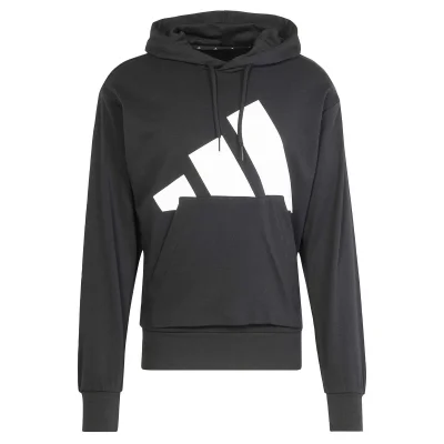 adidas Essentials Big Logo French Terry Hoodie Black Large