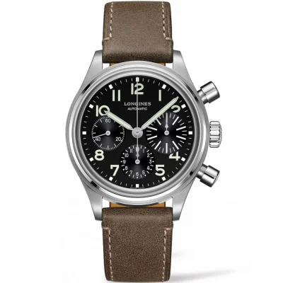Longines Mens Avigation BigEye 41mm Chronograph Watch