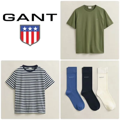GANT Men's Clothing Collection (T-Shirts, Socks)