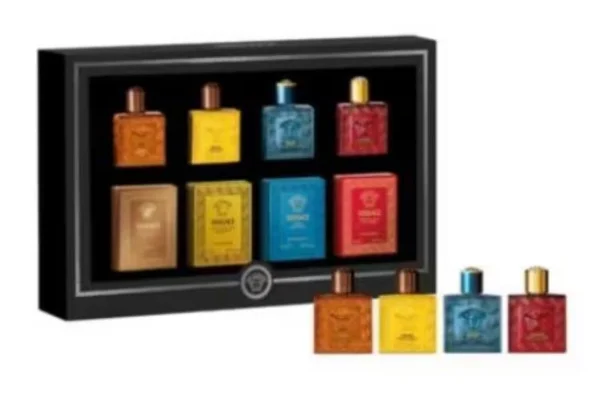 Versace Mini Gift Set 5ml (Mens: Eros, Flame, Najim, Energy / Womens: Bright Crystal, Crystal, Dylan Purple, Dylan Blue)