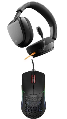 GLORIOUS GHS Eternal USB-C Wired Gaming Headset + GLORIOUS Model O RGB 12000DPI Mouse Matte Black