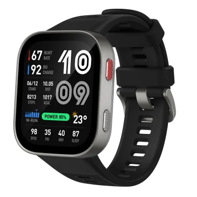 Amazfit Bip Max 50mm Smartwatch, 2.07" AMOLED Display, GPS, 4GB Storage, Offline Maps