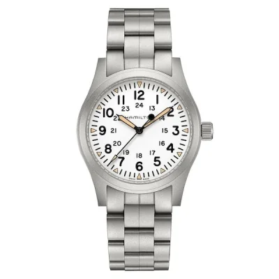 Hamilton Khaki Field Mechanical 42mm Men's Watch White
