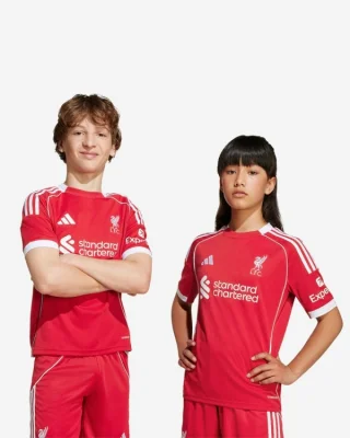 Liverpool FC adidas Youth 25/26 Home Jersey Red/White