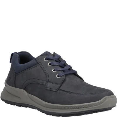 Hush Puppies Adam Men’s Nubuck Leather Lace Up Shoes Navy/Brown (UK Sizes 6-12)
