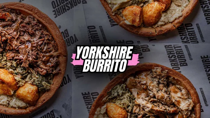 Giant Yorkshire Pudding Sunday Roast Wrap (Chicken/Beef/Veg) - Yorkshire Burrito